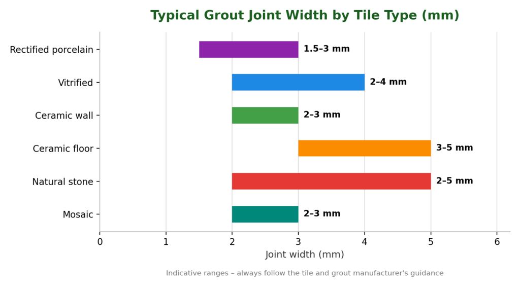grout joint tile